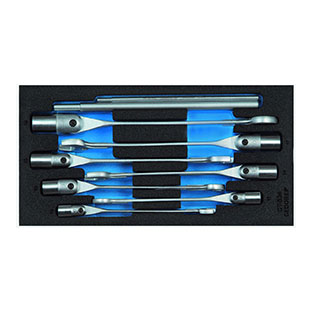 Combination Swivel Head Wrench in foam