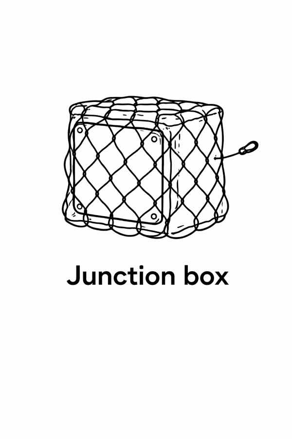 Safety Retaining Net for Sensors - Junction Boxes