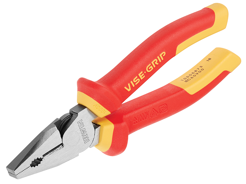 Irwin ViseGrip VDE Combination Pliers High Leverage 175mm